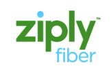 A green and blue logo for ziply fiber