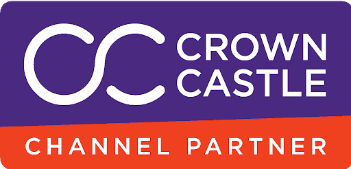 A purple and red banner with the words crock castle on it.